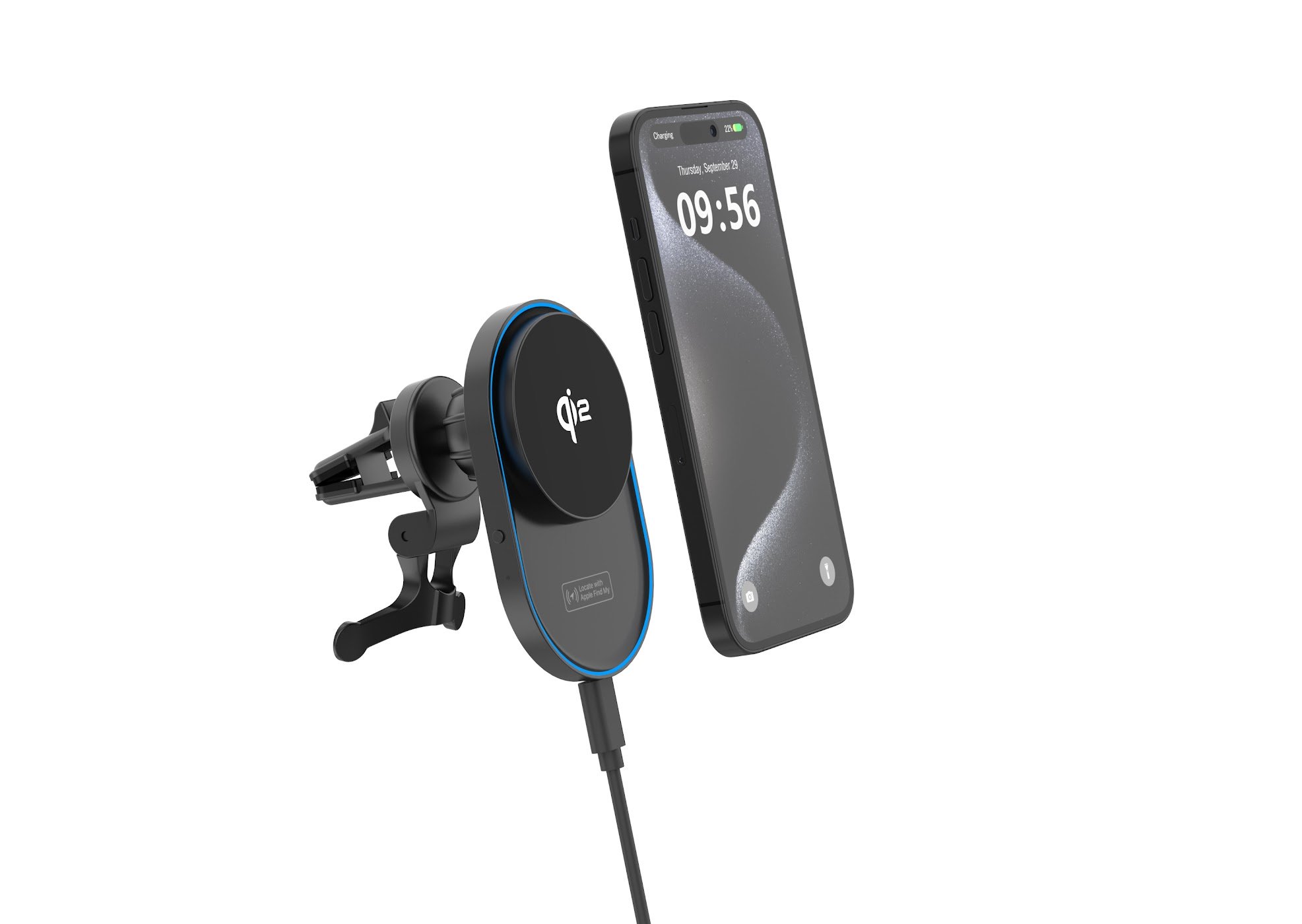 شاحن سيارة لاسلكي 15 واط + شاحن AirPods من XLord